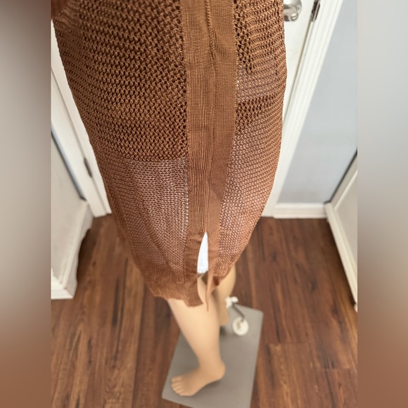 NWT White House Black Market Crochet Belted Coverup Size XS - Picture 5 of 12